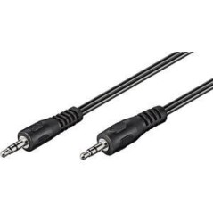 Goobay 2.5m Stereo Audio Cable - High-Quality MJack to MJack Connection for Clear Sound - SKU: 4040849504495